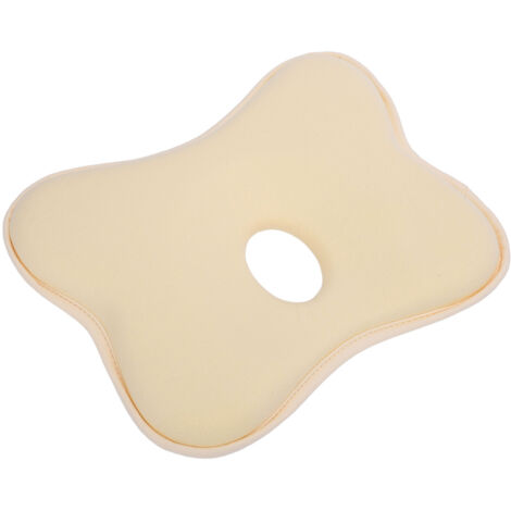 Slow Rebound Memory Foam Newborn Pillow Detachable Pillow Case Baby Pillow for Sleeping Yellow