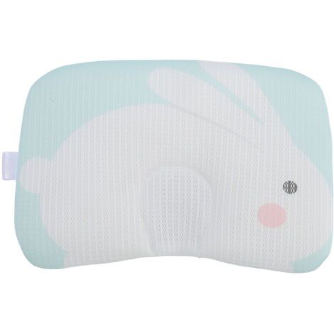 Baby Pillow Cute Cartoon Pattern Soft Cozy Breathable Bedding Infant Pillow for Baby Cot Cradles Stroller Green