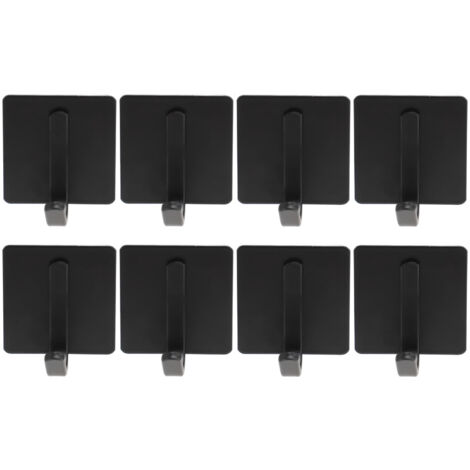 8 Pack Adhesive Towel Hooks No Drilling Wall Mounted Stainless Steel Towel Hanging Hooks for Bathroom Kitchen (1/5)