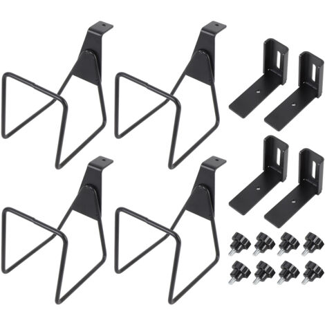 4 Set Garden Hose Holder Heavy Duty Alloy Steel Wall Mounted Water Hose Holder for Yard (1/5)