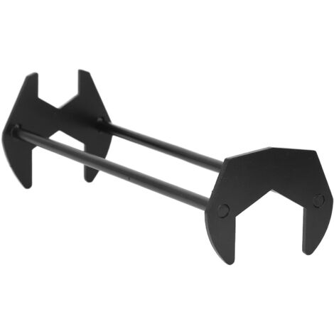 Black Multifunctional Sink Wrench Carbon Steel Robust Faucet Hose Spanner for Bathroom Home Large Size (1/5)