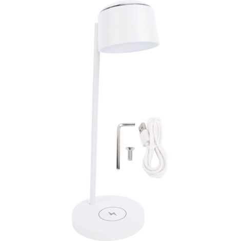 Projection Lamp Rechargeable Eye Caring Stylish Look Dimmable Gooseneck Table Lamp for Reading Living Room Bedroom (1/5)
