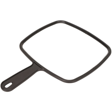 Handle Shaving Mirror Quadrate High Definition Mirror Anti Slip Handle Design Hand Mirror for Hair Salons (1/5)