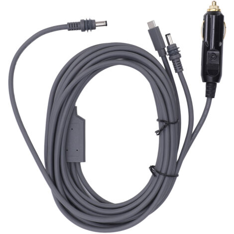 16ft Satellite Cigar Lighter Power Cable 18AWG Waterproofing Satellite Power Cord for RV Car Truck Bus Boat Dish Antenna DC12V to 24V (1/5)
