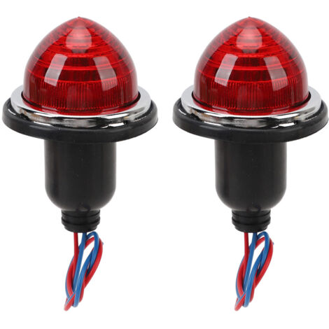 2PCS 72mm Rear Brake Stop Light LPB630 DC12V Tail Lamp Replacement for Classic Mini Morris Minor Traveller Red (1/5)