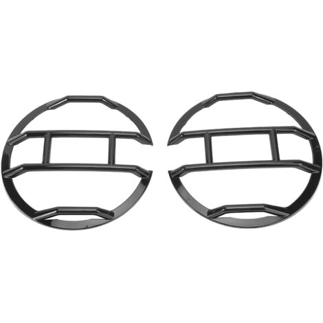 1 Pair Front Headlight Guards Protector Cover Exterior Headlamp Frame Protector Replacement for Bronco 2 4 Door 2021 to 2024 Black (1/5)