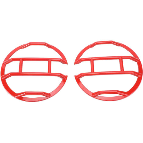 1 Pair Front Headlight Guards Protector Cover Exterior Headlamp Frame Protector Replacement for Bronco 2 4 Door 2021 to 2024 Red (1/5)