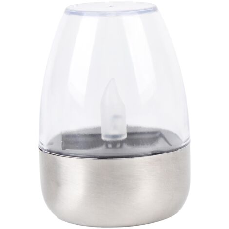 Solar Candle Light Multifunctional Rai Proof Decorative Solar Garden Light for Paths Terraces Lawns Courtyard Transparent (1/5)
