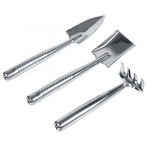 Garden Trowel Set 3PCS Mini Stainless Steel Trowel Weed Fork and Transplant Trowel Hand Tool Set for Gardener (1/5)