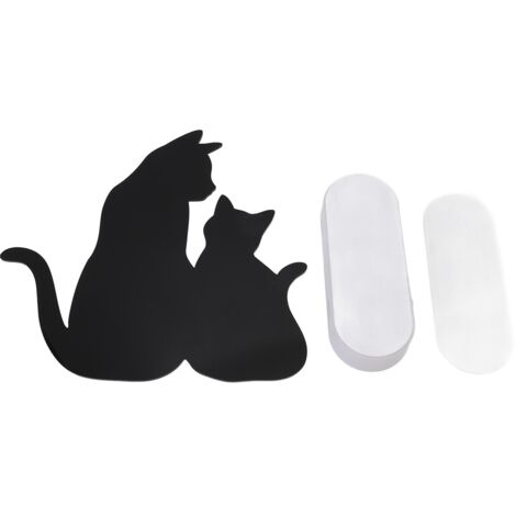 Cat Night Light LED Light Sensing Sound Activated Black Cat Silhouette Lamp for Living Room Hallway Kitchen Bedroom Wall Decor (1/5)