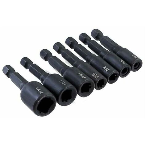 M4-m16 screw tap socket adapter 1/4 inch hex shank machine tap square driver thread tap adapter for electric drill M16 (1/4)