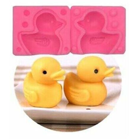 3D Duck Silicone Mold for DIY Cupcake Cake Pudding Chocolate Jelly Shots Fondant Mold, Ice Cube Crystal