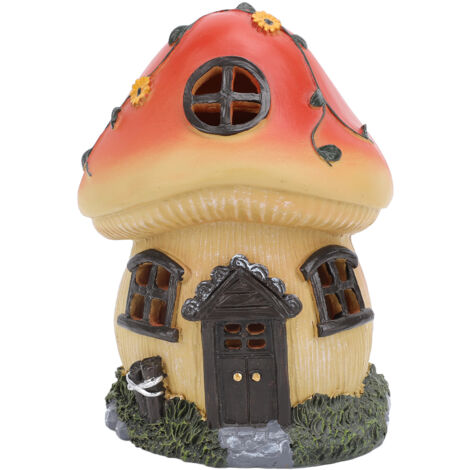 Mushroom Outdoor Solar Powered Statue Light Garden Sculpture Decor Light Automatic Sensor Ornament Light for Patio Garden (1/5)