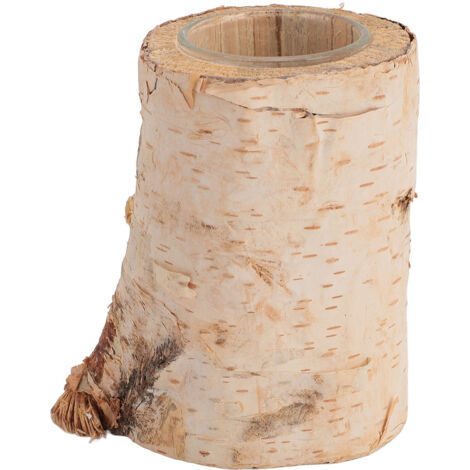 Birch Candle Holder Nordic Tealight Stand Wooden Table Decoration for Wedding Party Salon Club M (1/5)