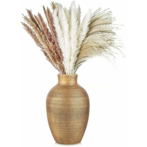 Gold Ceramic Vases for Flowers Small Decorative Vases for Living Room Handmade Vases for Flower Decoration Modern Table Centerpiece Vases