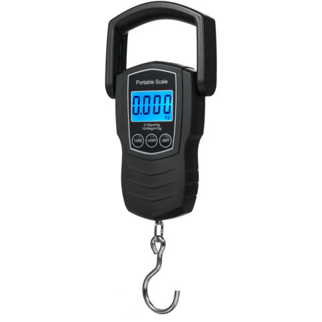 Digital Luggage Scale Portable High Accuracy LCD Display Household Electronic Hook Scale with 1.5M Measuring Tape (1/5)