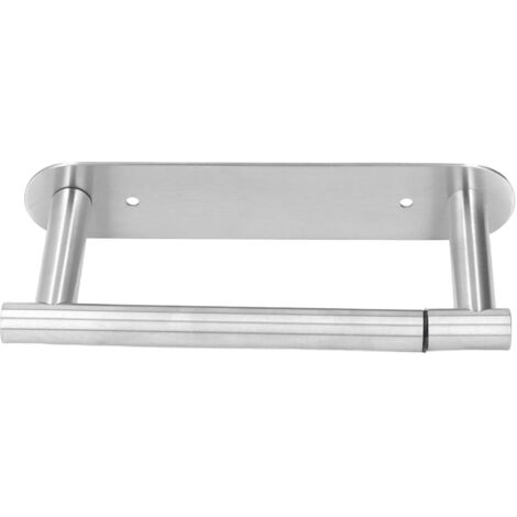 Toilet Paper Holder Multifunctional Rustproof 304 Stainless Steel Wall Mount Toilet Tissue Roll Holder for Kitchen Bathroom Brushed (1/5)