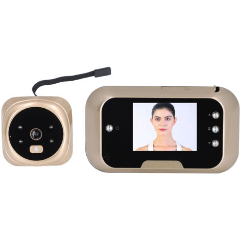 Peephole Camera For Apartment Door – 1080P HD With 120° View, Night Vision, 4.3" Color Monitor, WiFi Intercom, Motion Detection & Two-Way Audio For Home Security