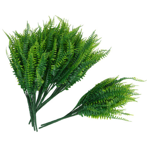 12pcs Artificial Plants Greenery Simulation Plants Fern Wort Fake Grass for House Office Garden Wall Decor (1/5)