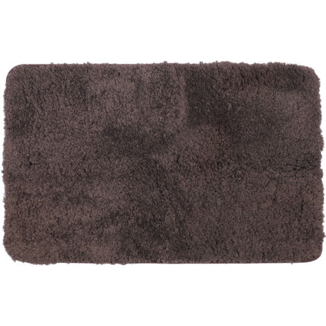 Door Mat Water Absorbent Non Slip Bathroom Mat Thicken Polyester Fiber Entrance Mat Stylish Door Rug for Home Brown 50x80cm / 19.7x31.5in (1/5)