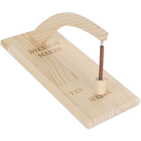Wooden Magnetic Decision Maker Innovative Oscillating Magnetic Selector Swing to Find Answer for Indecisive Person Type 3 (1/5)