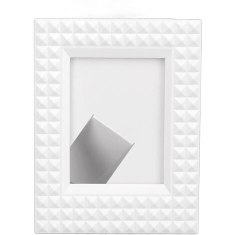 3 Inch Photo Frame Decorative Standing Picture Frame Mini Card Photo Holder for Instax Mini 12 11 9 8 7 Photos White (1/5)