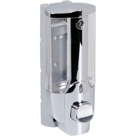 Hanging Soap Dispenser, Silver, Approx. 7.5 x 19 x 8.5 cm (1/5)