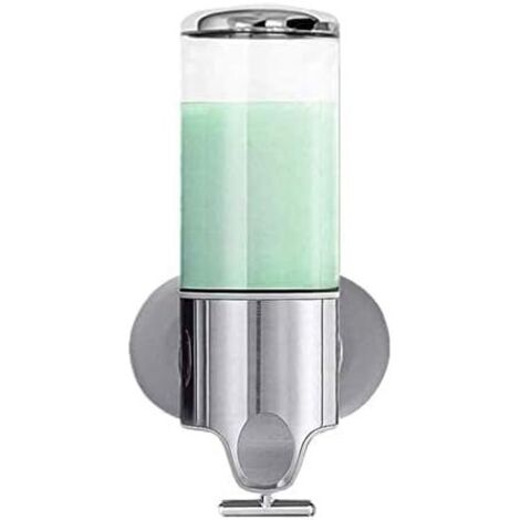 Soap Dispenser Shower Manual Pressing Head Liquid Shampoo and Soap Dispenser for Bathroom Kitchen Marketplace Hotel (Transparent, 500ml)