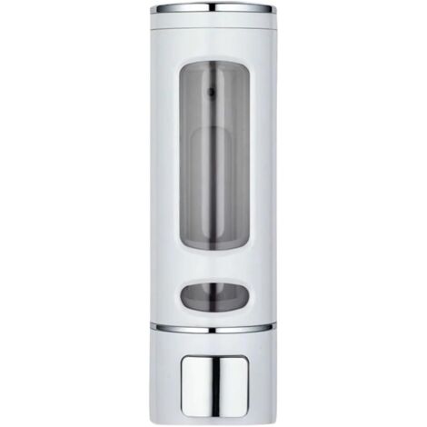 Wall Mounted Soap Dispenser Soap Dispenser Bathroom Dispensador 400ml Wall Mount Washing Lotion Soap Shampoo Hand Sanitizer Dispenser for The Bathroom(White) (1/4)