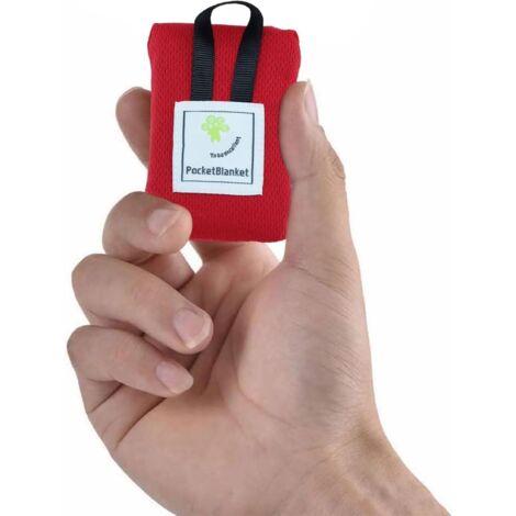 Mini Pocket Picnic Blanket,Lightweight Camping Blanket Waterproof Travel Blanket,Small Picnic Blanket,Beach Mats Sand Free Beach Blanket,Pocket Blanket for Outdoor Camping Hiking Travel,Red (1/3)