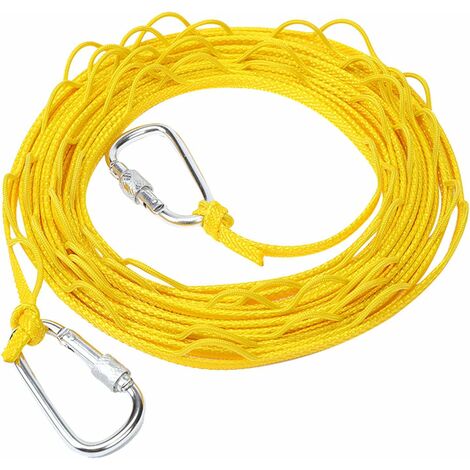 2 PACK Nylon Clothesline Windproof Clothes Drying Rope Travel Clothes Line  Portable Laundry Line Hanger Rope For Indoor Outdoor Camping Home Hotel