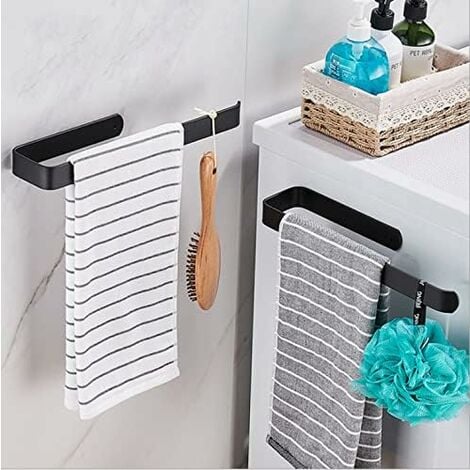 Self-adhesive Two Layer Towel Holder Bathroom Towel Rack Towel Bar