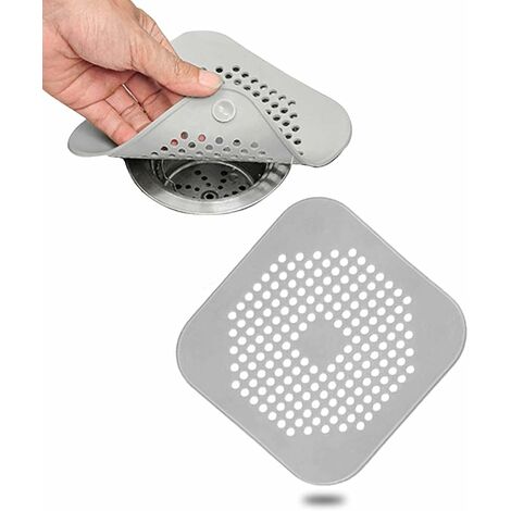 2pc Sink Drain Strainer,Hair Clog Stopper with Suction Cups