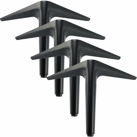 Furniture Legs Set of 4 Black Triangle Furniture Legs