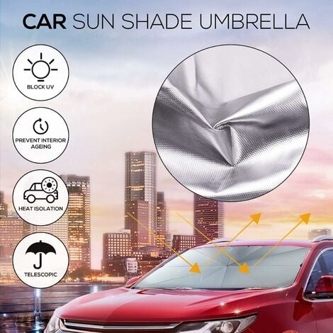 Car Windshield Sun Shade, Ankuka Anti-UV Folding Sunshade for Auto