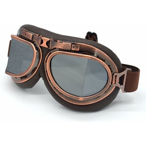 Motocross Goggles, Steampunk Vintage Aviator Style Pilot Motorcycle ...