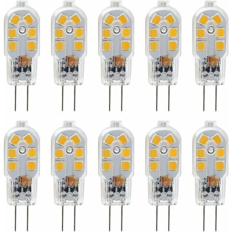 AMAZING POWER G4 LED Bulb, 12V JC G4 Bi Pin Bulb, G4 20W Halogen Bulb  Replacement, Warm White 3000K, 5-Pack 