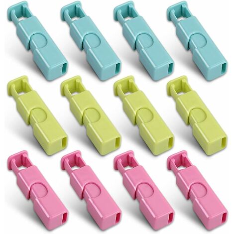 6 Pcs Bag Clips Squeeze and Lock Bread Bag Clips for Food Storage Bags