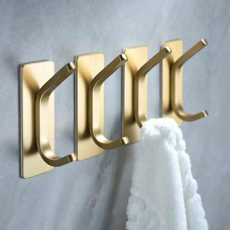 Brass Luxury Wall Hooks Gold Decorative Brushed Gold Animal Coat