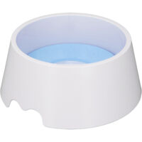 Pet Slow Water Feeder Splash Proof Prevent Slip Raised Water Dispenser Dog Slow Drinking Bowl for Cats Light Blue
