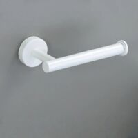 White Gold Bathroom Hardware 304 Stainless Steel Towel Bar Towel Ring Toilet Paper Holder Robe Hook Accessories Set,White,Paper Holder