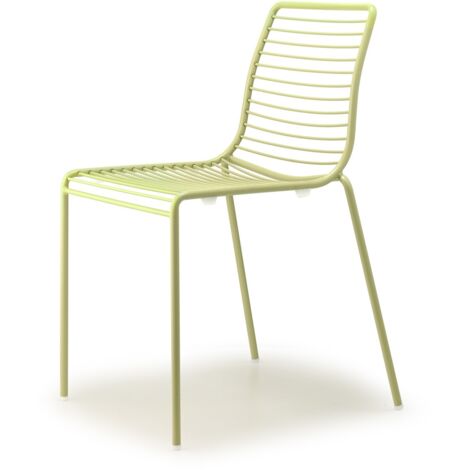 Chaise de jardin, Lot deux chaises outdoor Summer Vert en Metal, Scab design (1/3)
