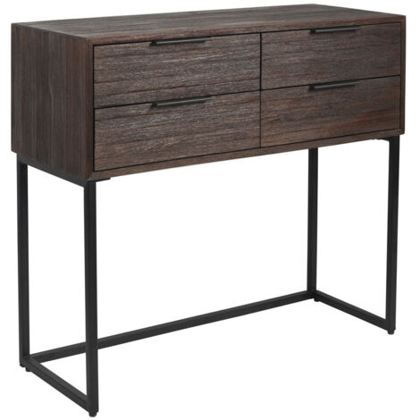 Buffet et Bahut, Cabinet déco en bois de teck recyclé - Webster S Marron en Wood, BOITE A DESIGN (1/5)