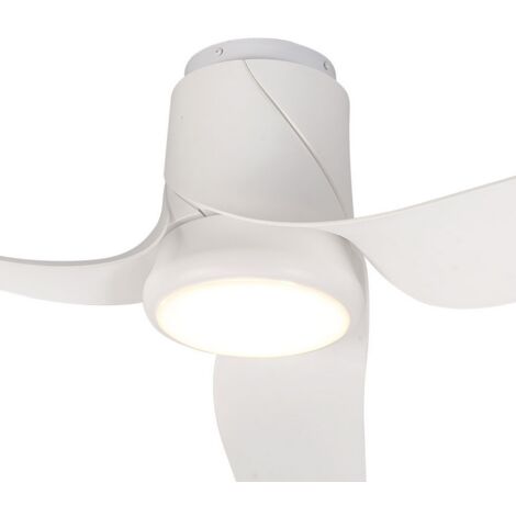 Ventilateur, Ventilateur de Plafond LED Ushuaia - Mantra Blanc en Metal, MANTRA