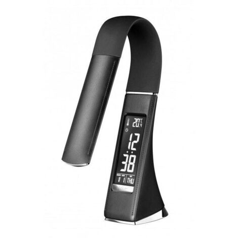 Lampe design, Lampe de bureau Gilda Noir en Metal, Aluminor