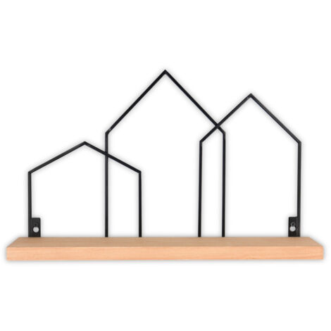 Étagère, Etagère decorative Jelena Noir en Metal, BOITE A DESIGN (1/3)