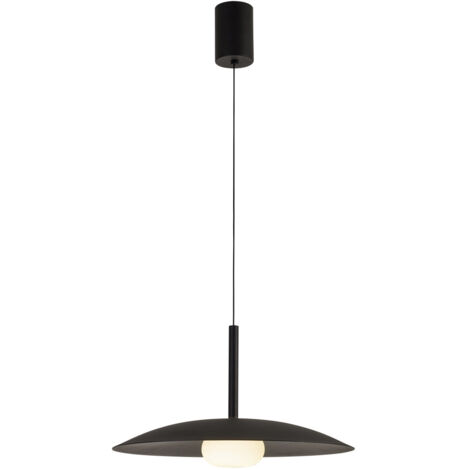 Suspension, Suspension réglable LED ronde ø46 cm Lidia Noir en Metal, MANTRA (1/3)