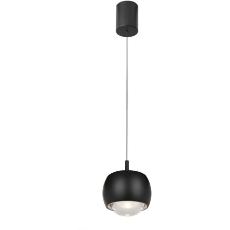 Suspension, Suspension LED Roller, Mantra Noir en Metal, MANTRA (1/3)