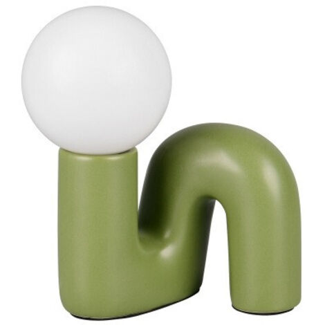 Lampe design, Lampe design en céramique pop Quinn Vert en Céramique, BOITE A DESIGN