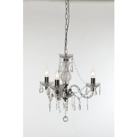 Lustre baroque, Lustre baroque 3 Lampes Transparent en Acrylique, TRIO (1/3)